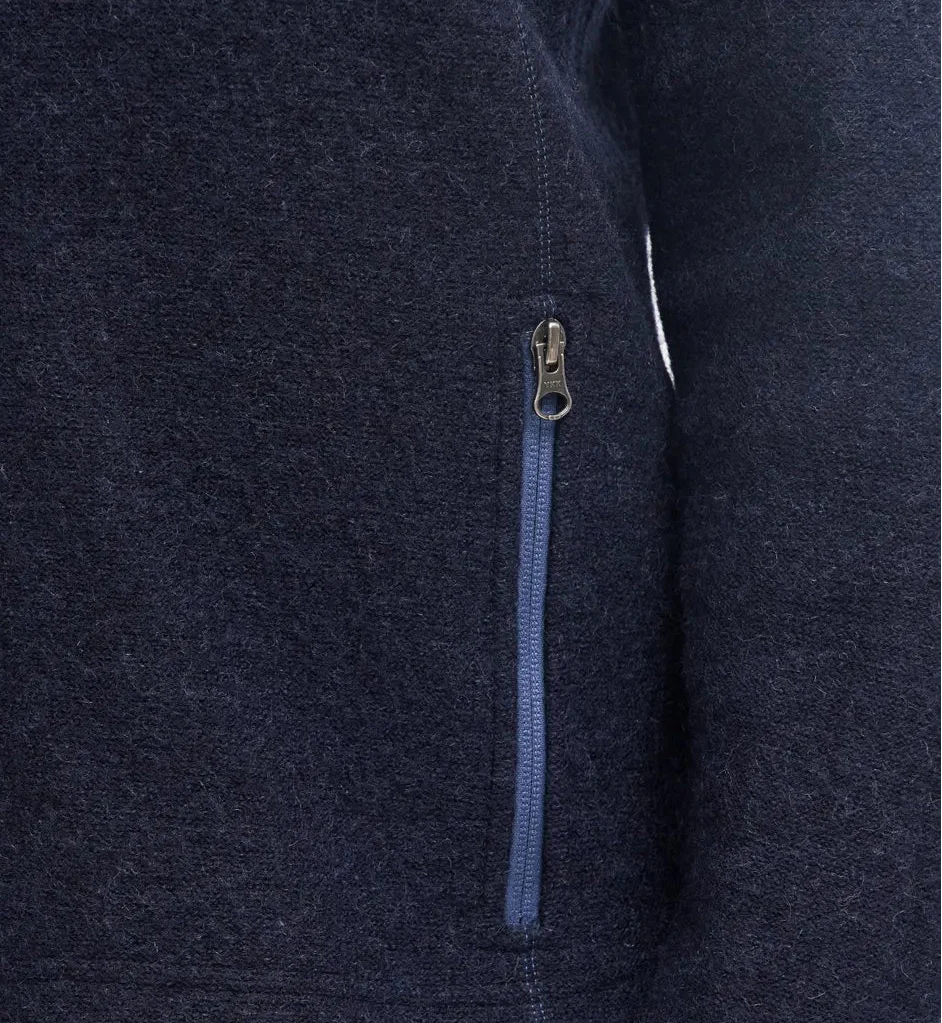BEATA FULL ZIP, 100% FILTAD ULL — GRAPHITE MARL - Image 4