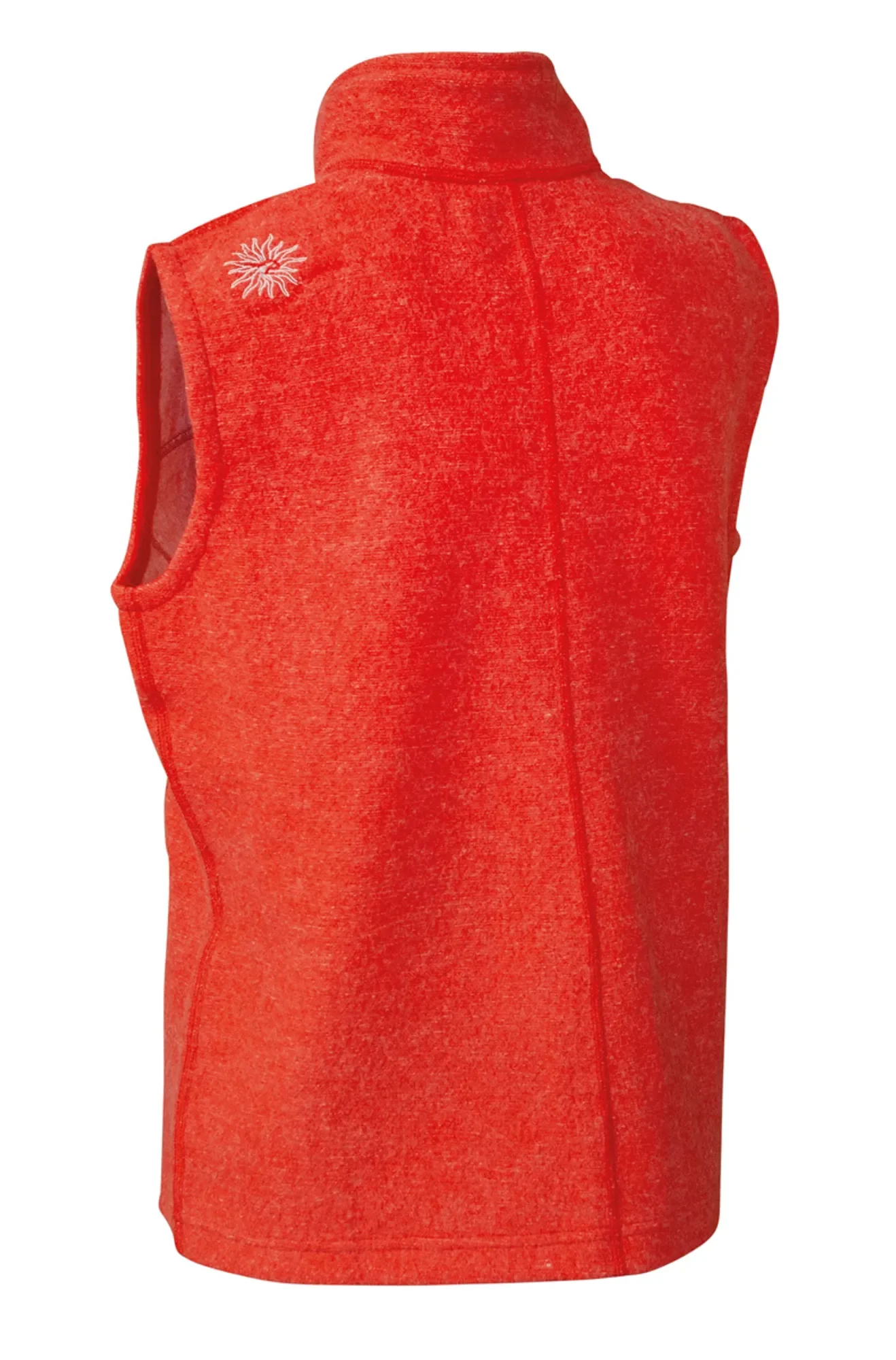 BEATA VEST, 100% FILTAD ULL  — MANDARIN RED - Image 2