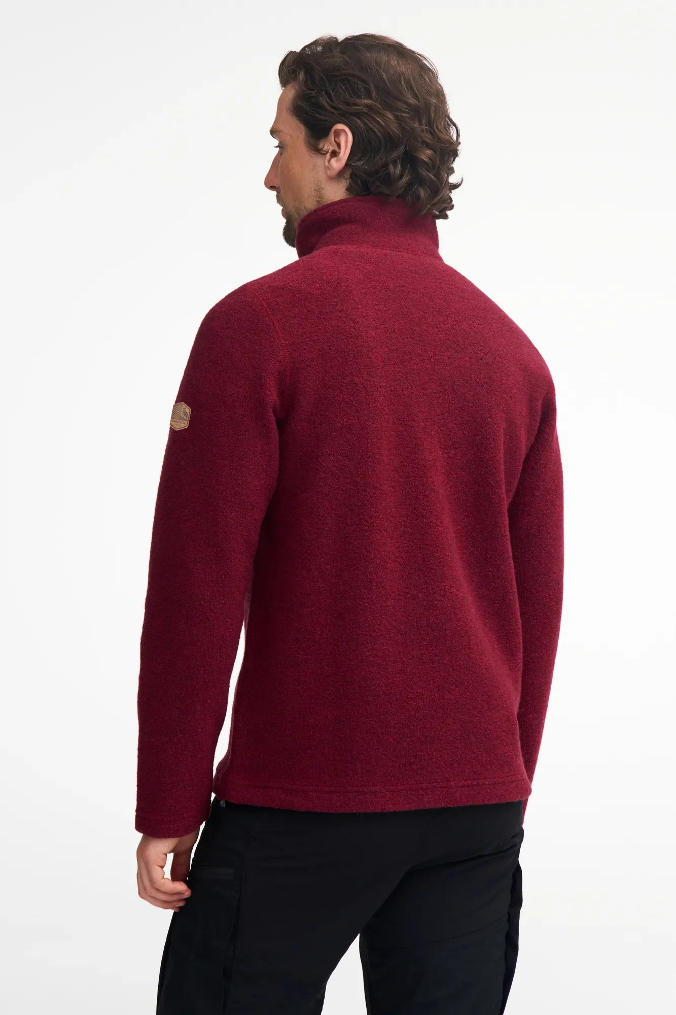 BRODAL HALF ZIP, 100% FILTAD ULL — LIGHT NAVY - Image 3