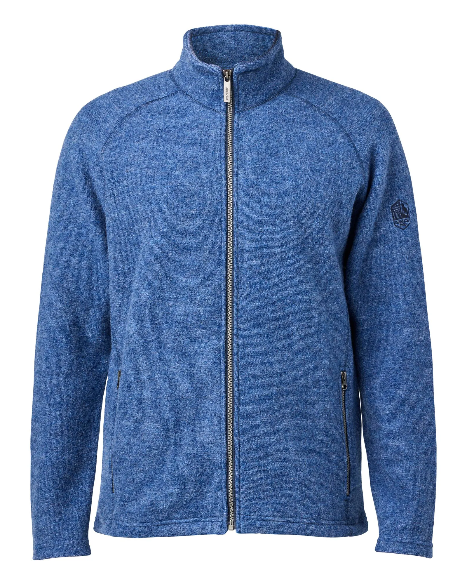 DANNY FULL ZIP, 100% FILTAD ULL  — DENIM - Image 5