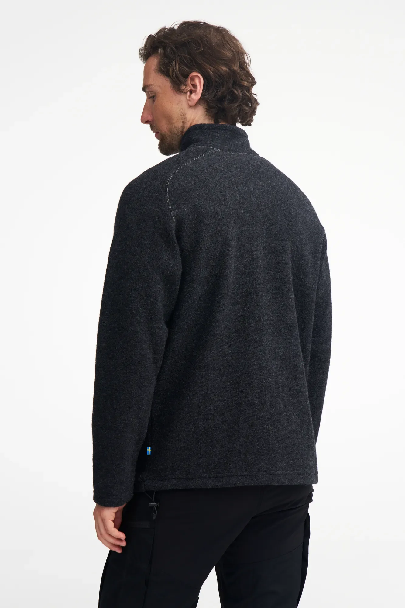 DANNY FULL ZIP, 100% FILTAD ULL  — GREY - Image 4