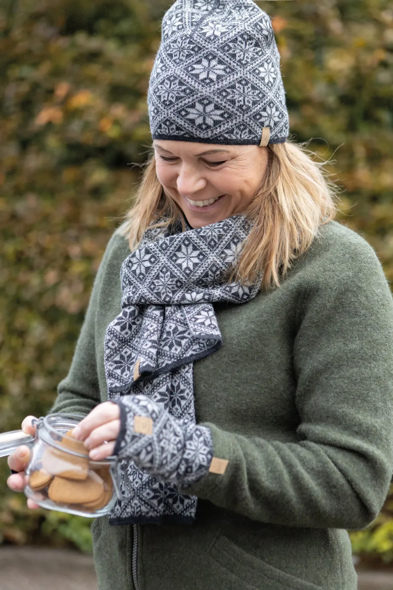 FREYA SCARF — GRAPHITE MARL - Image 2