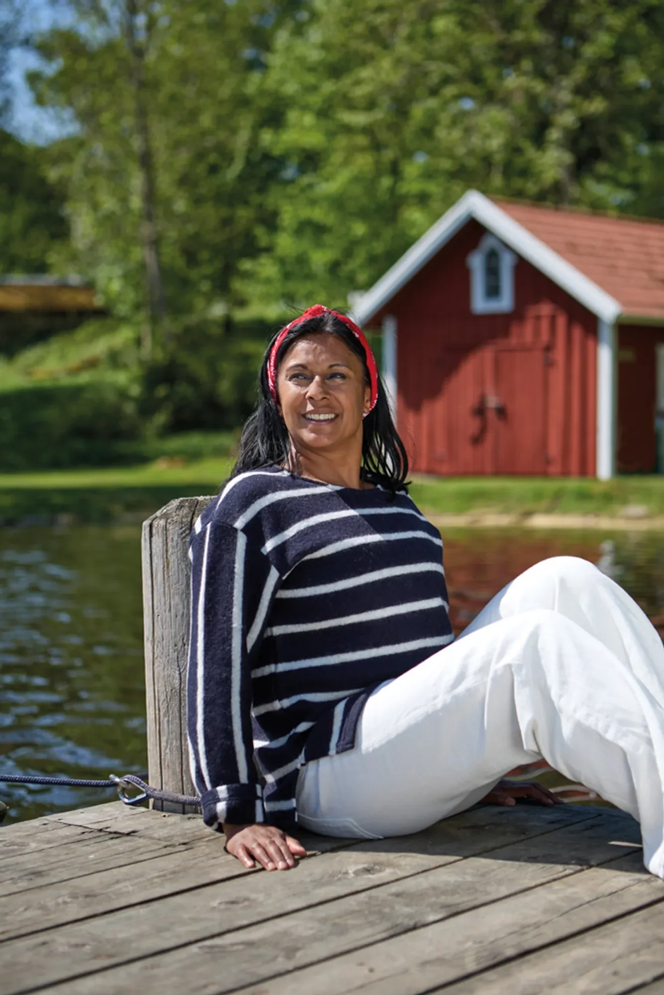 GY BYSTAD, 60% ULL 40% LYOCEL — NAVY - Image 4