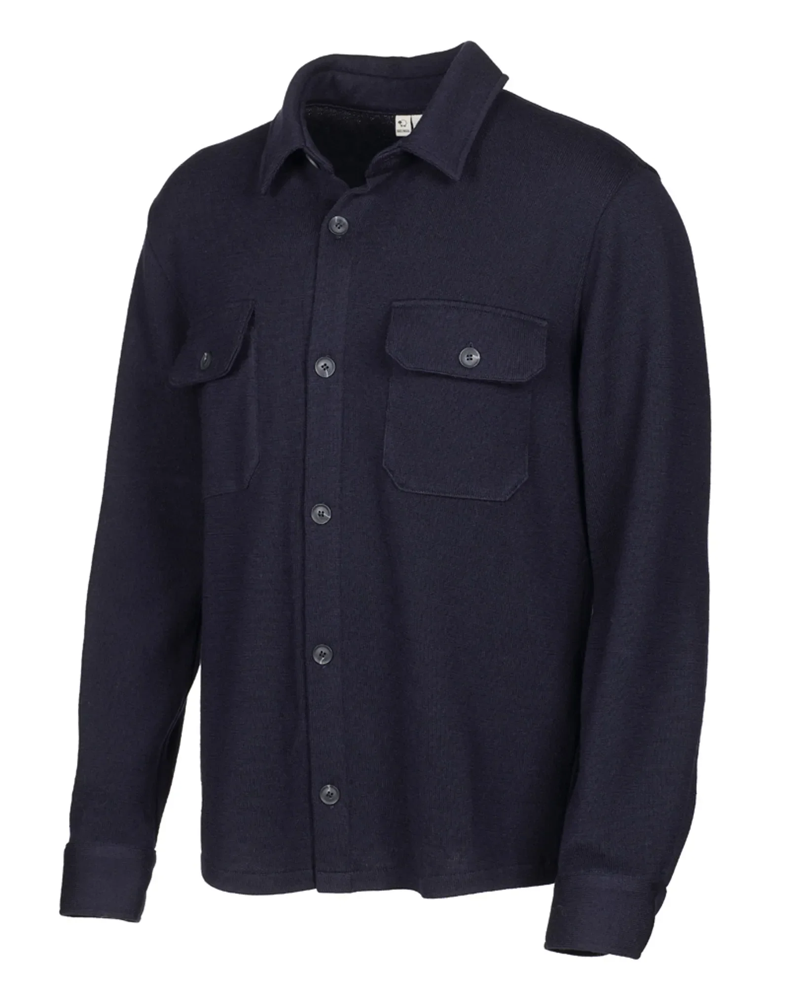 GY GRIMSTORP, OVERSHIRT I 100% MERINOULL. — NAVY - Image 4