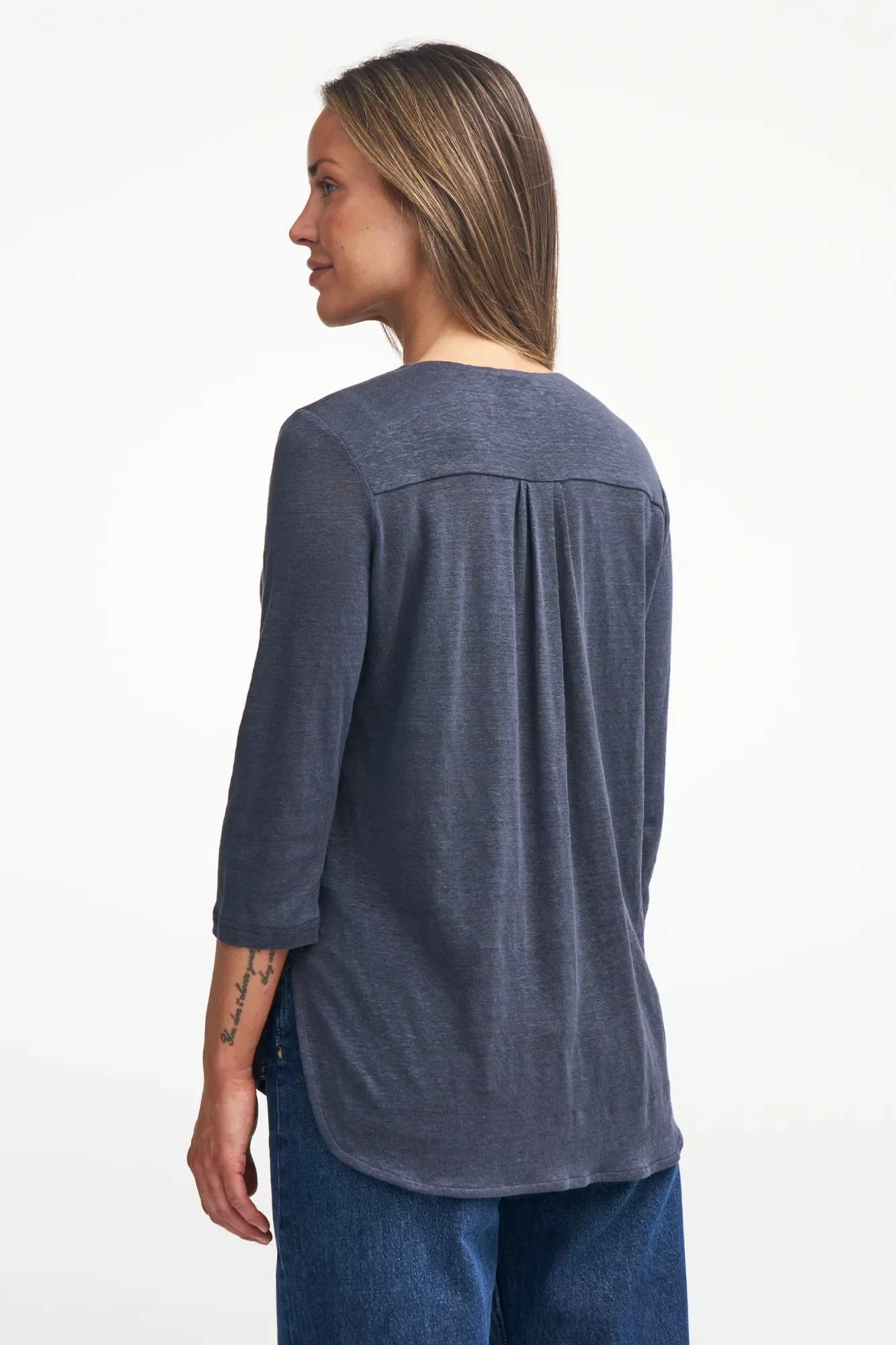 GY ILSE 100% LIN — DARK OLIVE - Image 3