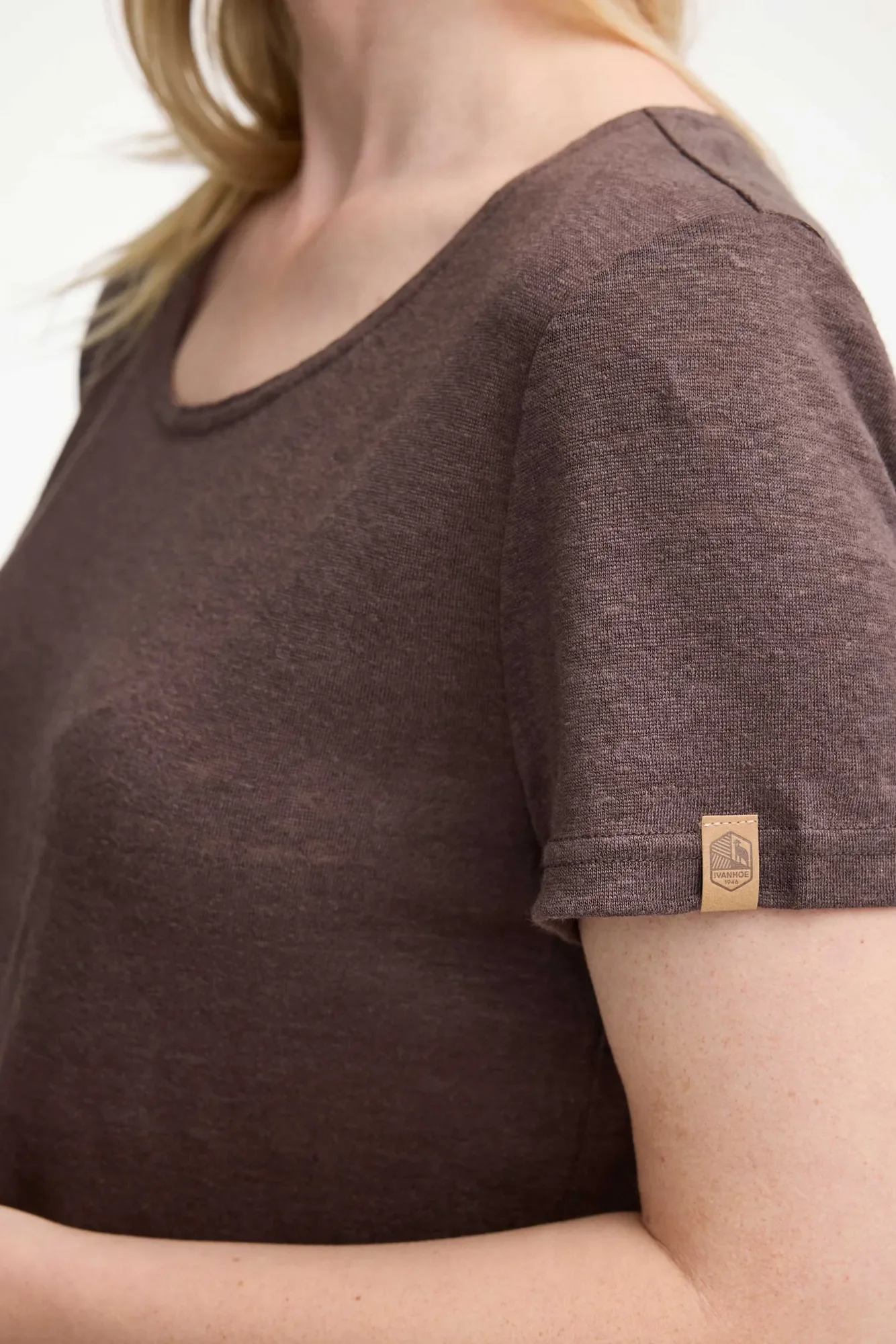 GY LEILA T-SHIRT 100% LIN — JAVA - Image 3