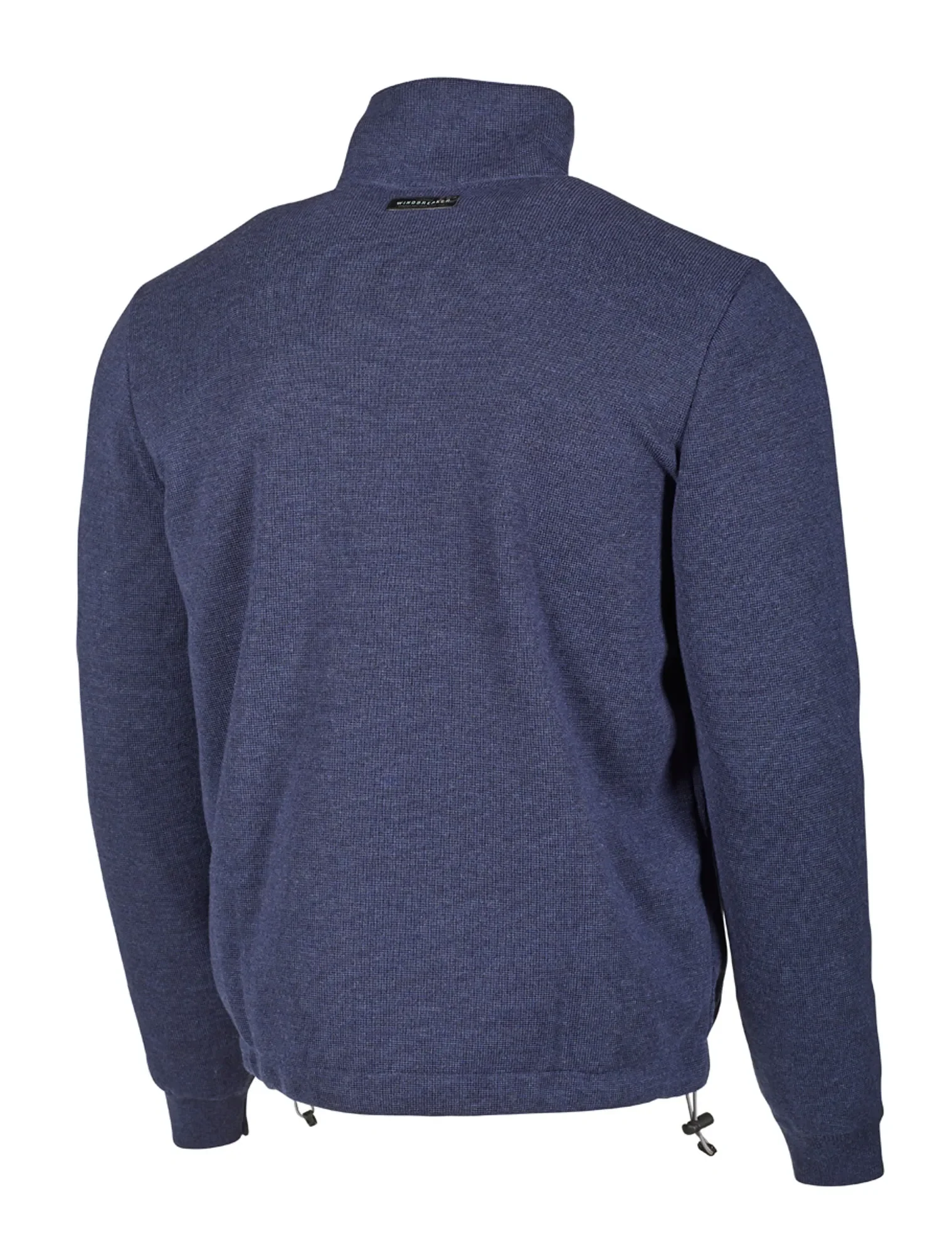 HADAR FULL ZIP WINDBREAKER, 100% EXTRA FINE MERINOULL — STEELBLUE - Image 2