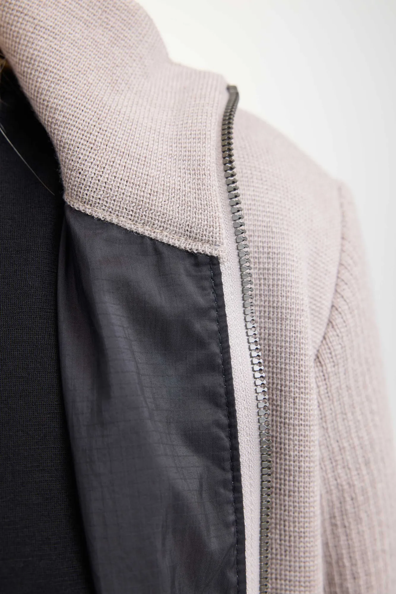 HARRIET WINDBREAKER, 100% FINE MERINOULL — SAND - Image 4