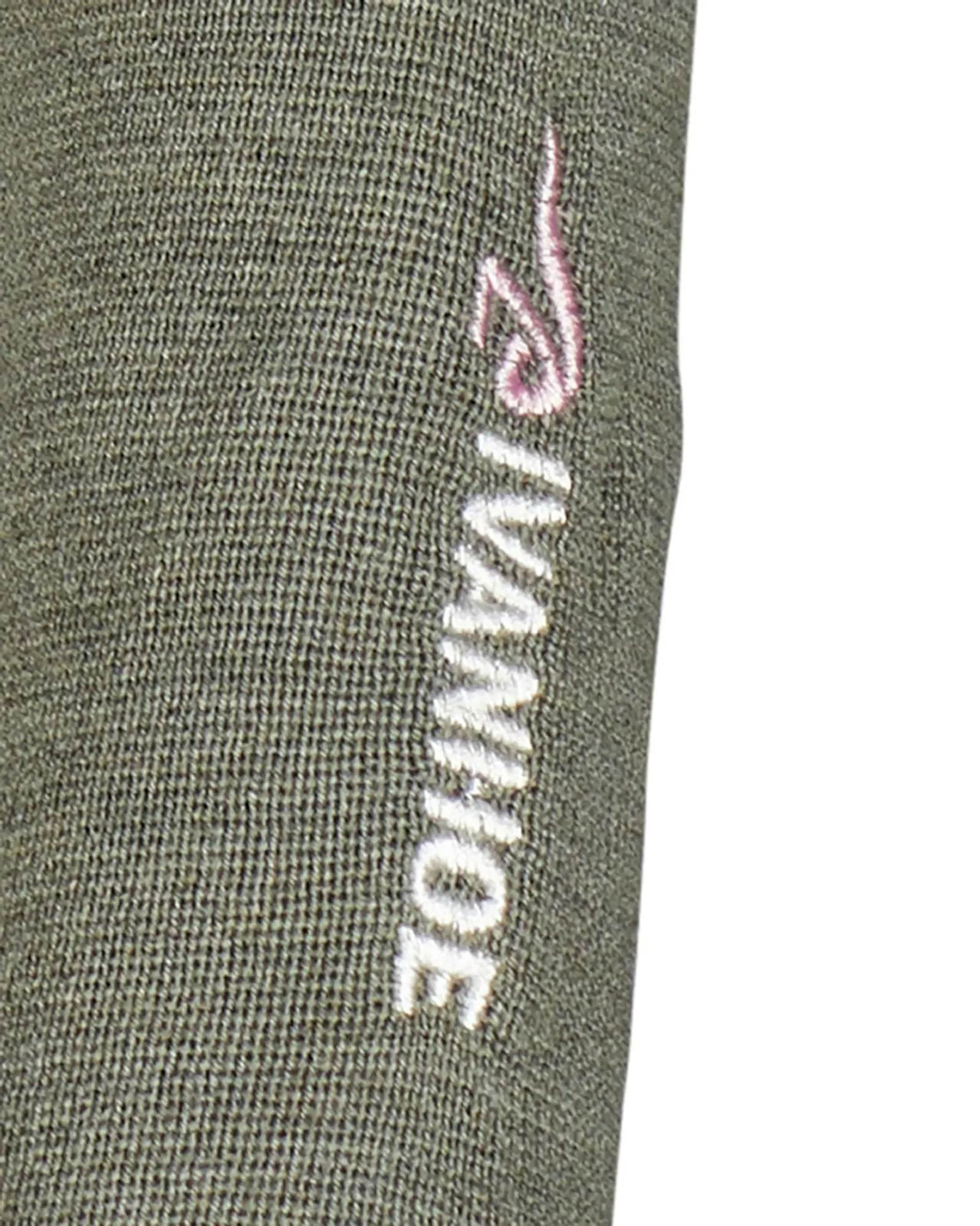 HEDDA FULL ZIP, 100% EXTRA FINE MERINOULL — LICHEN GREEN - Image 2