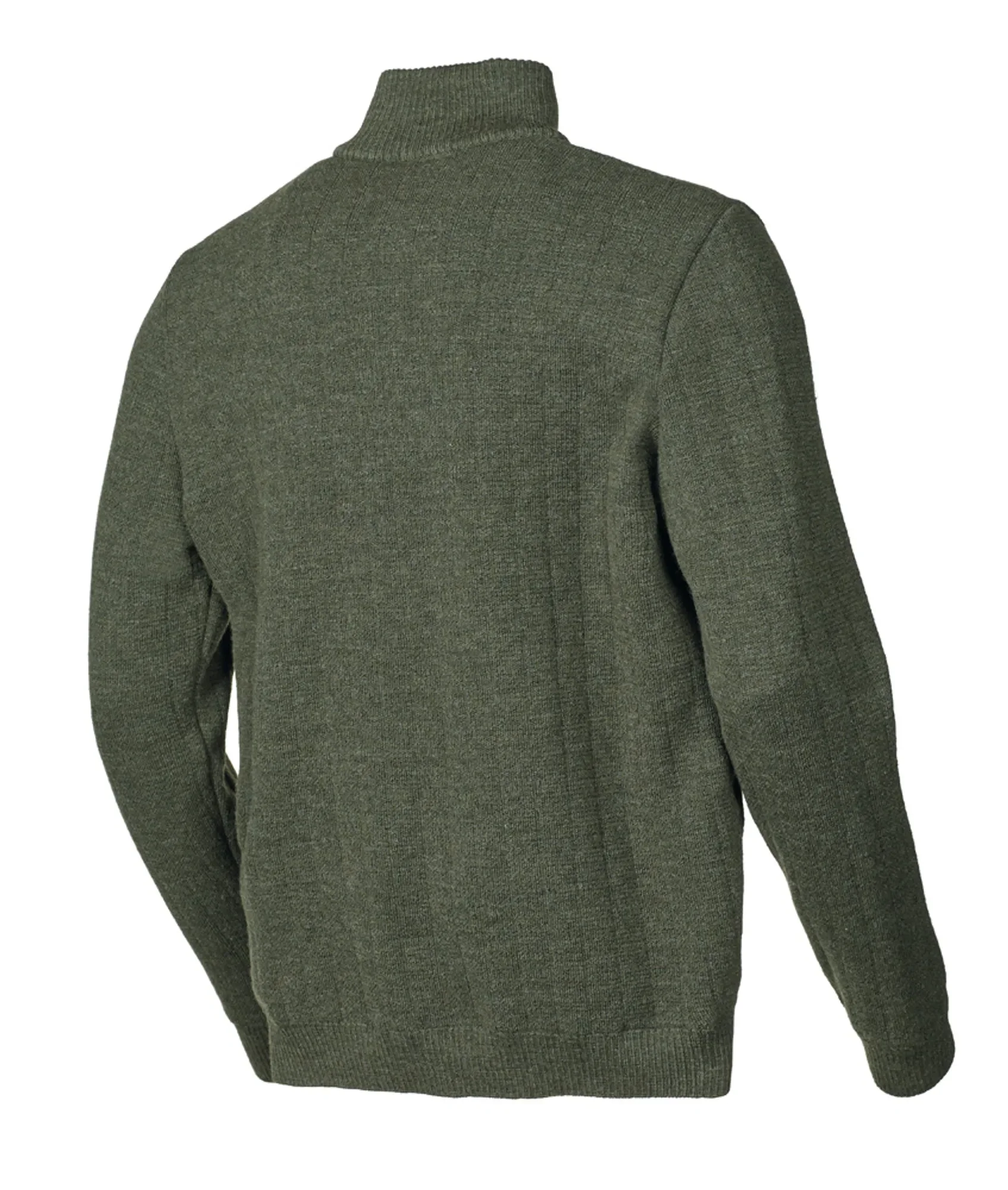 HUGO HALF ZIP, WINDBREAKER, 100% ULL — LODEN GREEN - Image 2