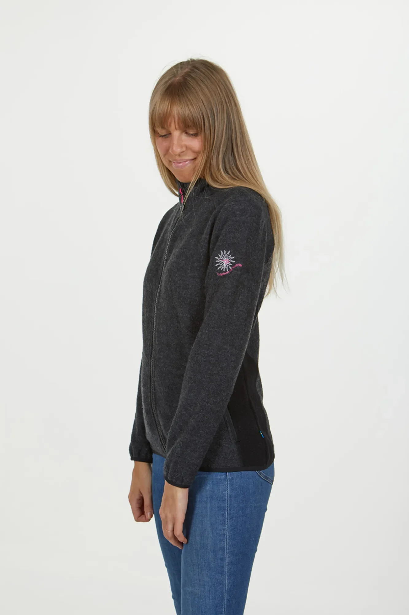 MILA FULL ZIP, 98% ULL — RED CABBAGE - Image 4