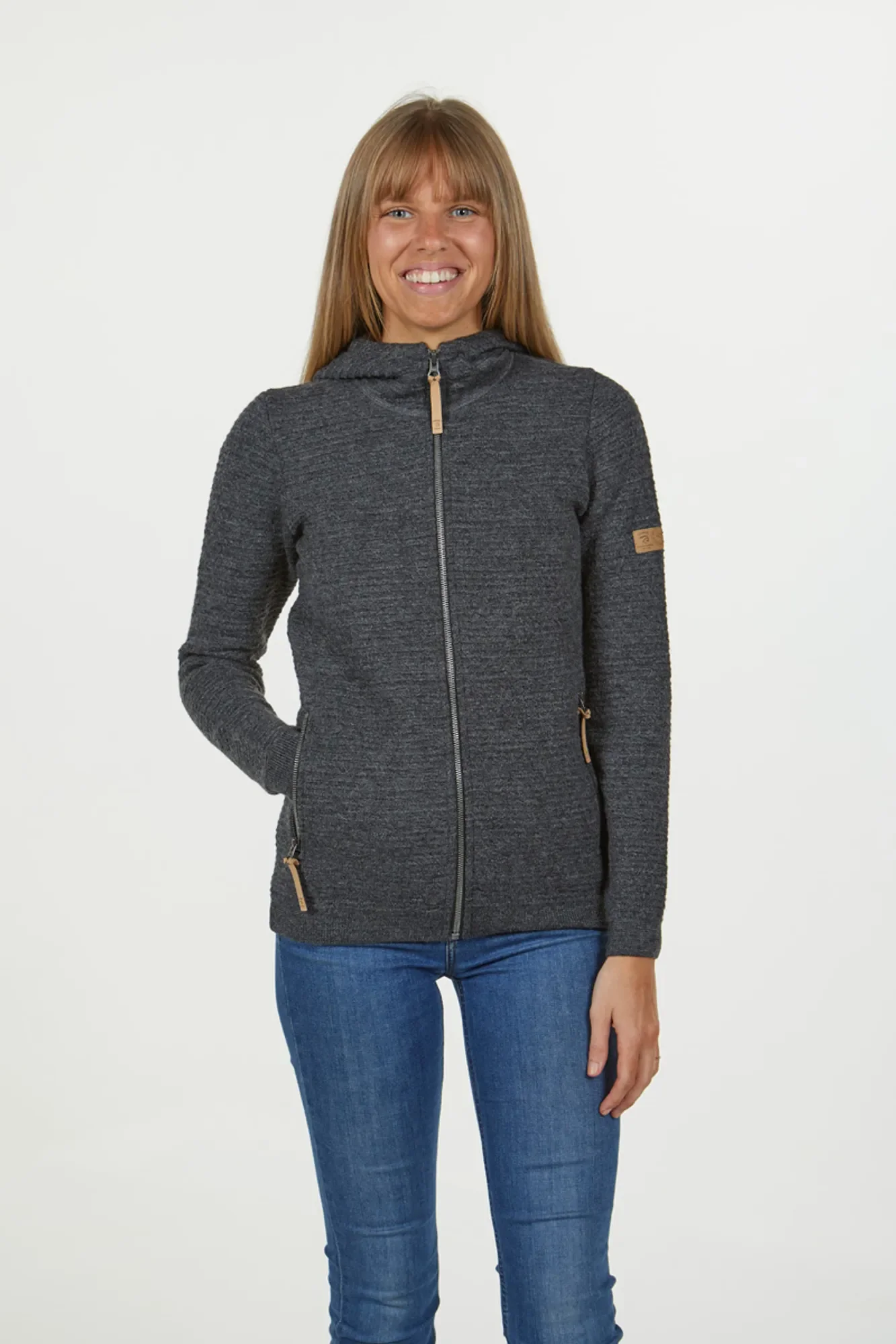 MOREL FULL ZIP FEMALE  — GREY - Image 4
