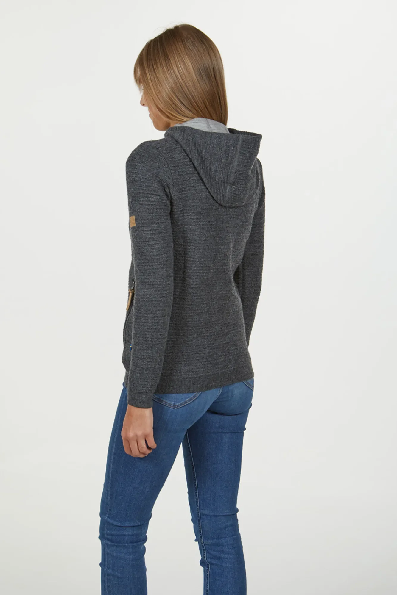 MOREL FULL ZIP FEMALE  — GREY - Image 5