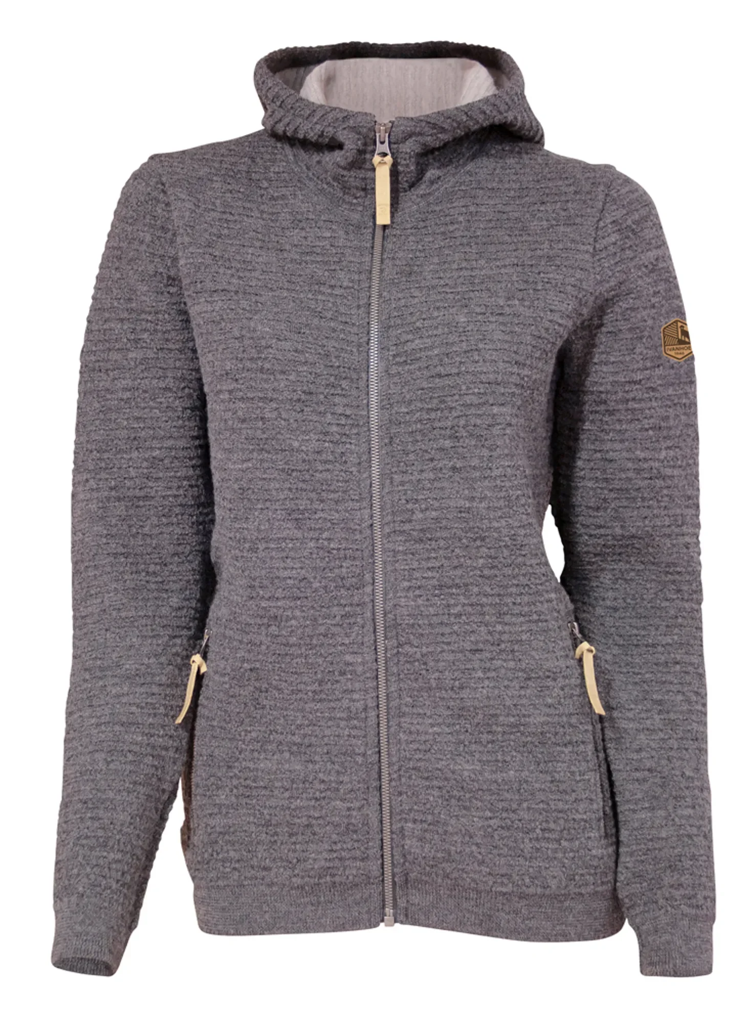 MOREL HOOD FEMALE, ULL/TENCEL™ — GREY - Image 4