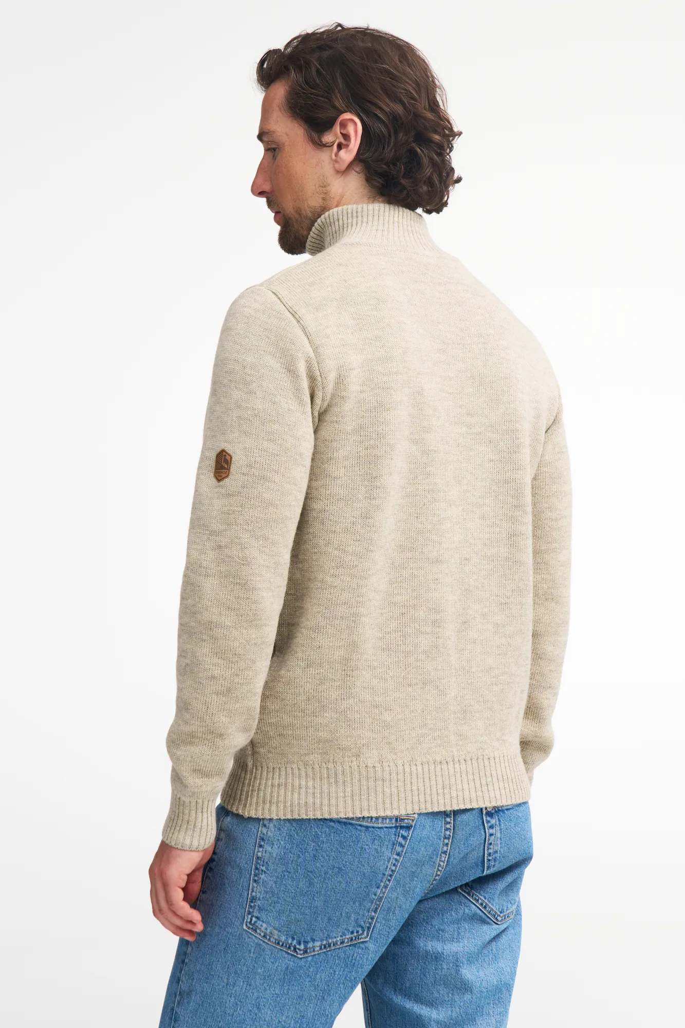NLS ELM, 100% OFÄRGAD ULL — NUTMEG - Image 3