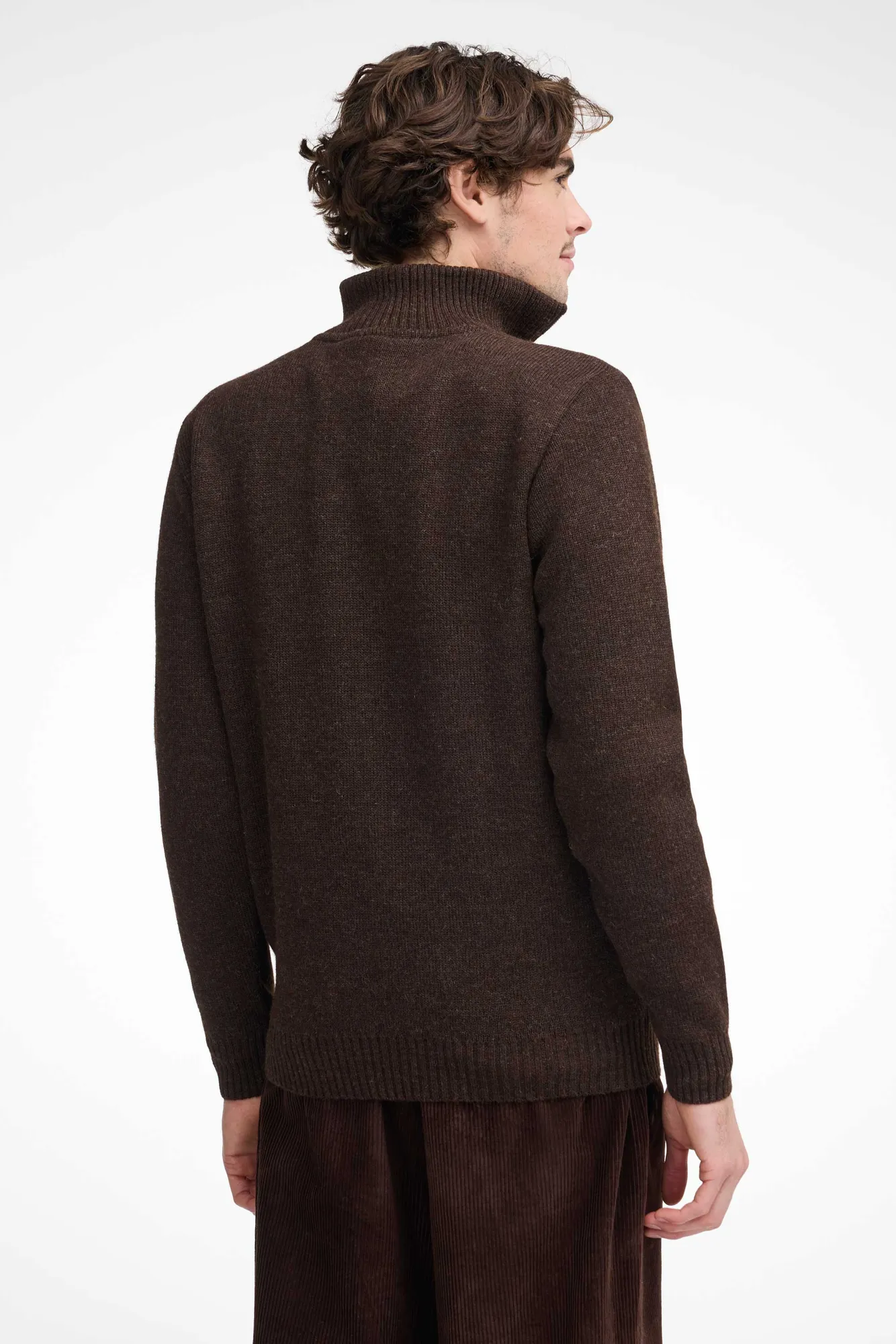 NLS ELM, 100% OFÄRGAD ULL — COFFEE BEAN - Image 2