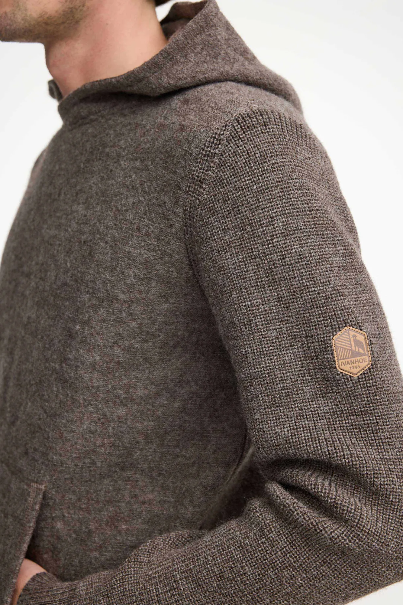 NLS PENTLAND HOOD, 100% OFÄRGAD ULL  — BIRCH - Image 4