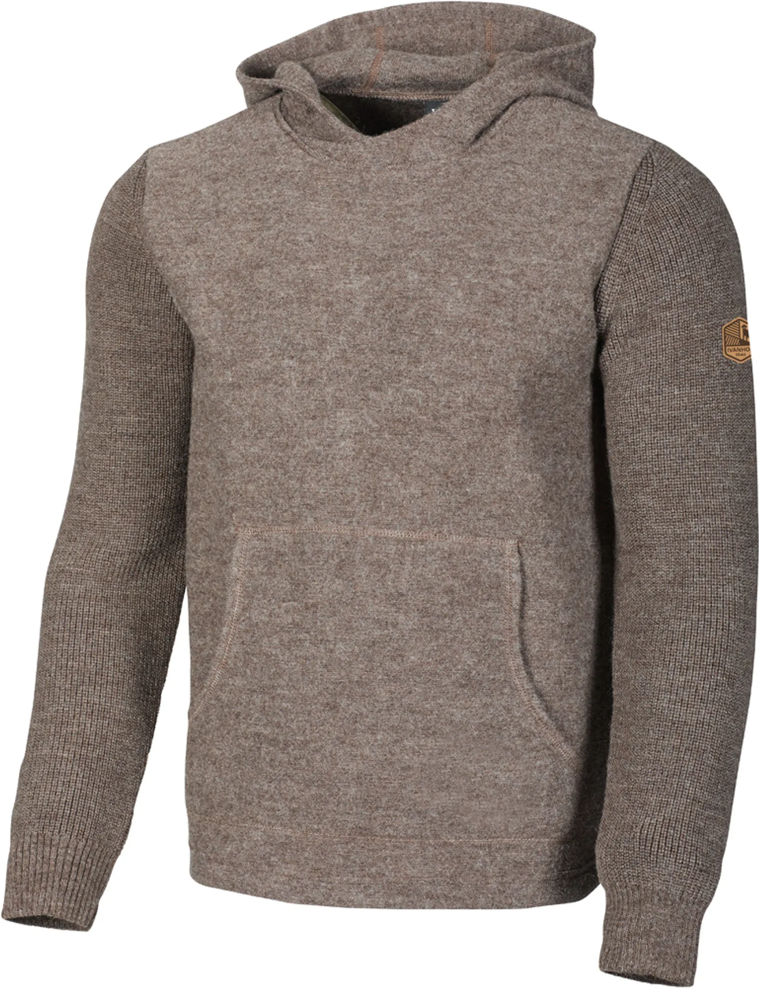 NLS PENTLAND HOOD, 100% OFÄRGAD ULL  — NUTMEG - Image 4