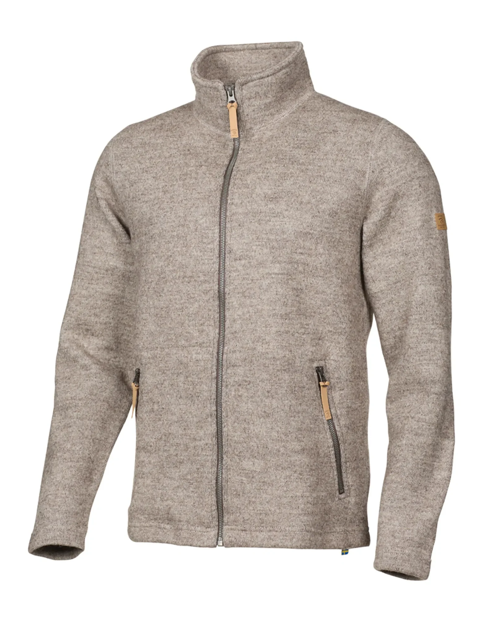 NLS SAP FULL ZIP, 100% OFÄRGAD ULL  — LATTE - Image 5