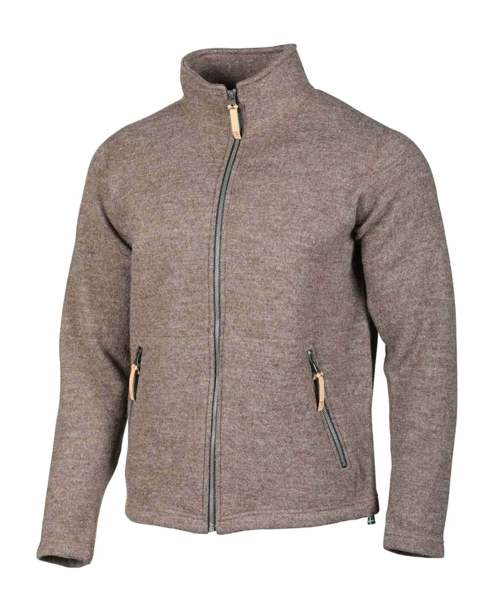 NLS SAP FULL ZIP, 100% OFÄRGAD ULL  — NUTMEG - Image 5