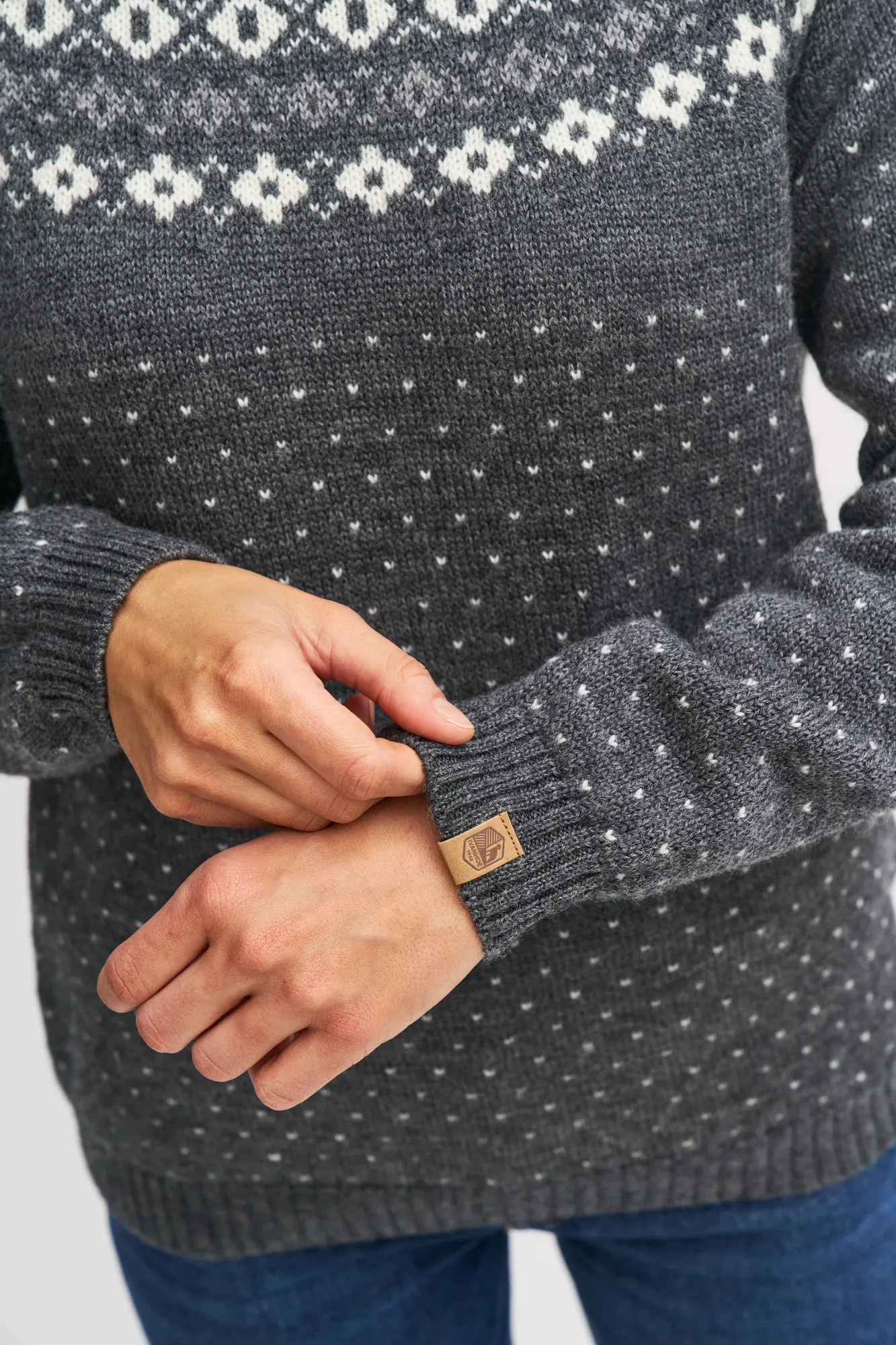 SIRE CREWNECK, 100% ULL — LIGHT NAVY - Image 4