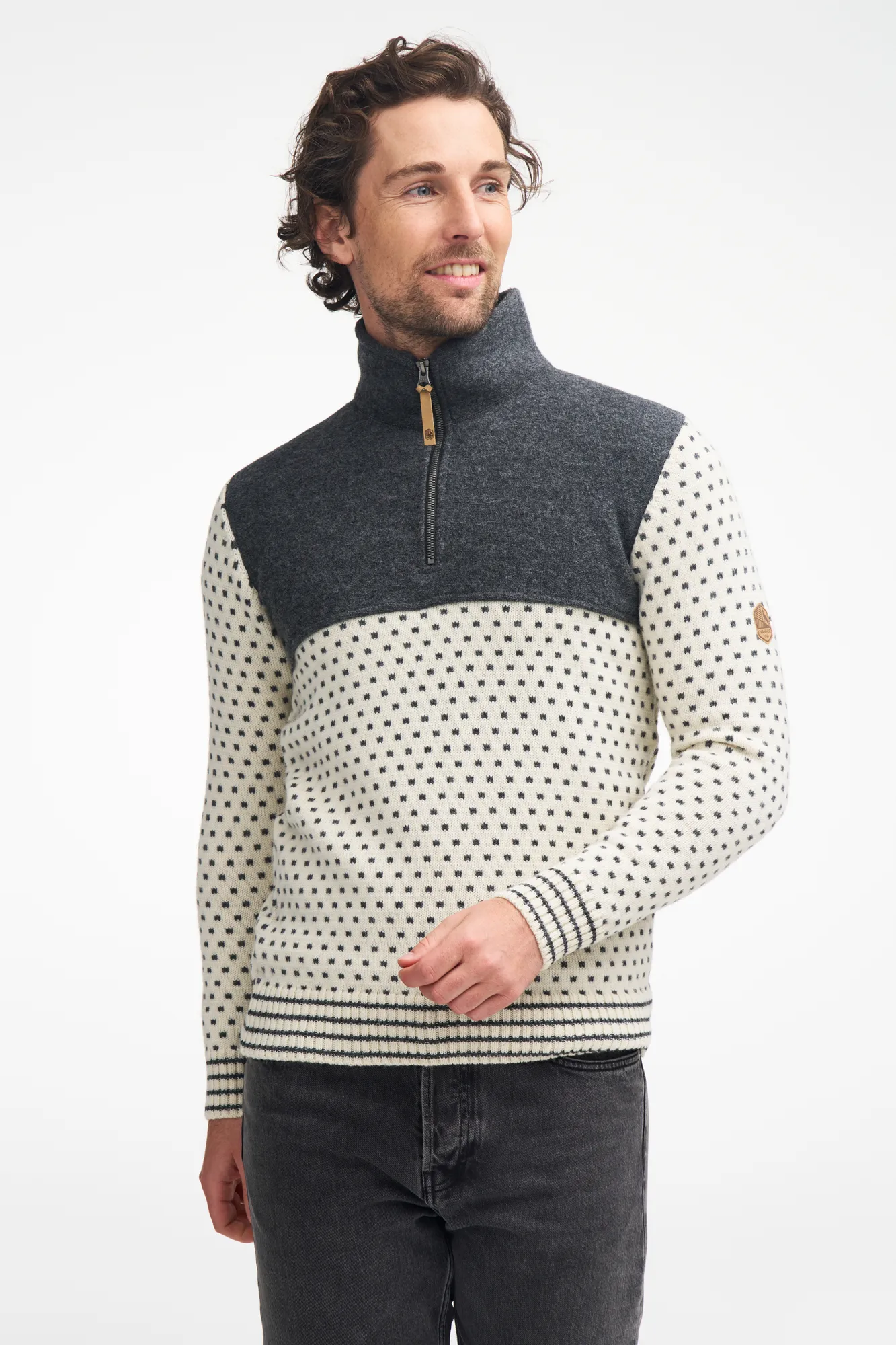 SVERRE HALF ZIP — LODEN GREEN - Image 3