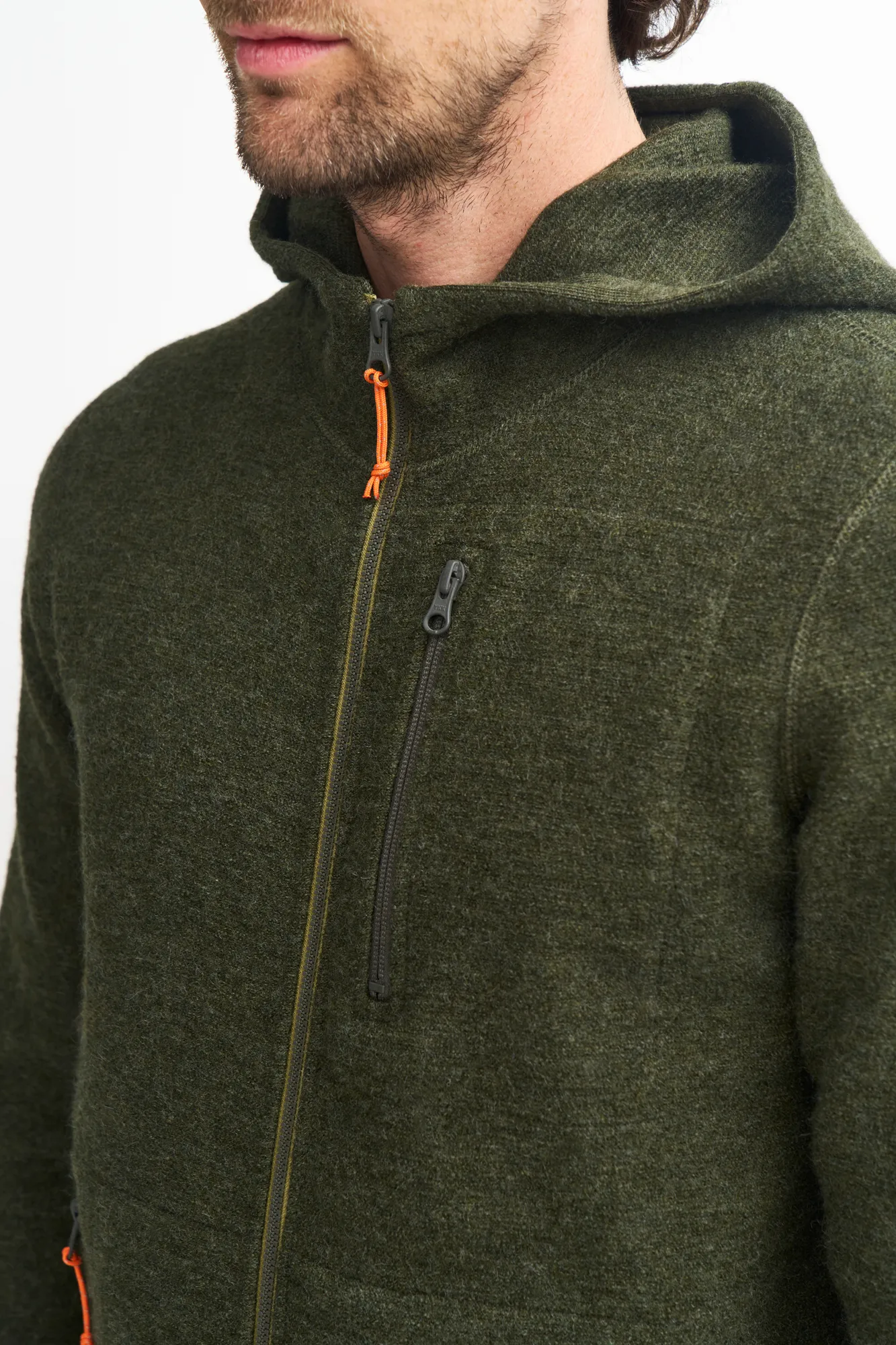 TITUS HOOD, 98% ULL — LODEN GREEN - Image 3