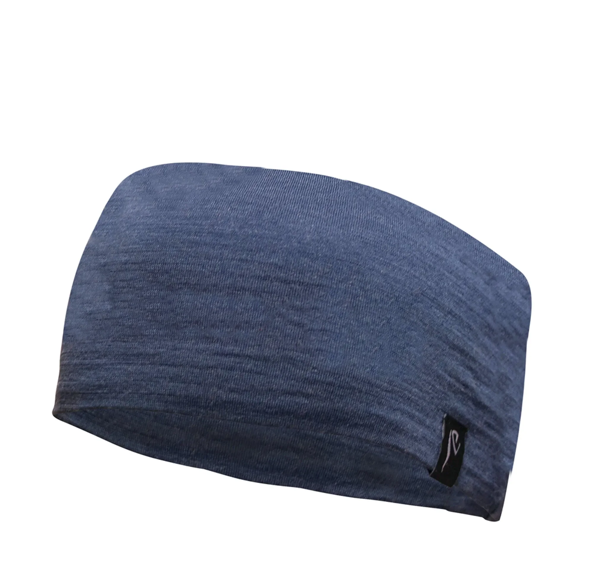 UNDERWOOL HEADBAND 100% EXTRA FINE MERINOULL — STEELBLUE - Image 2