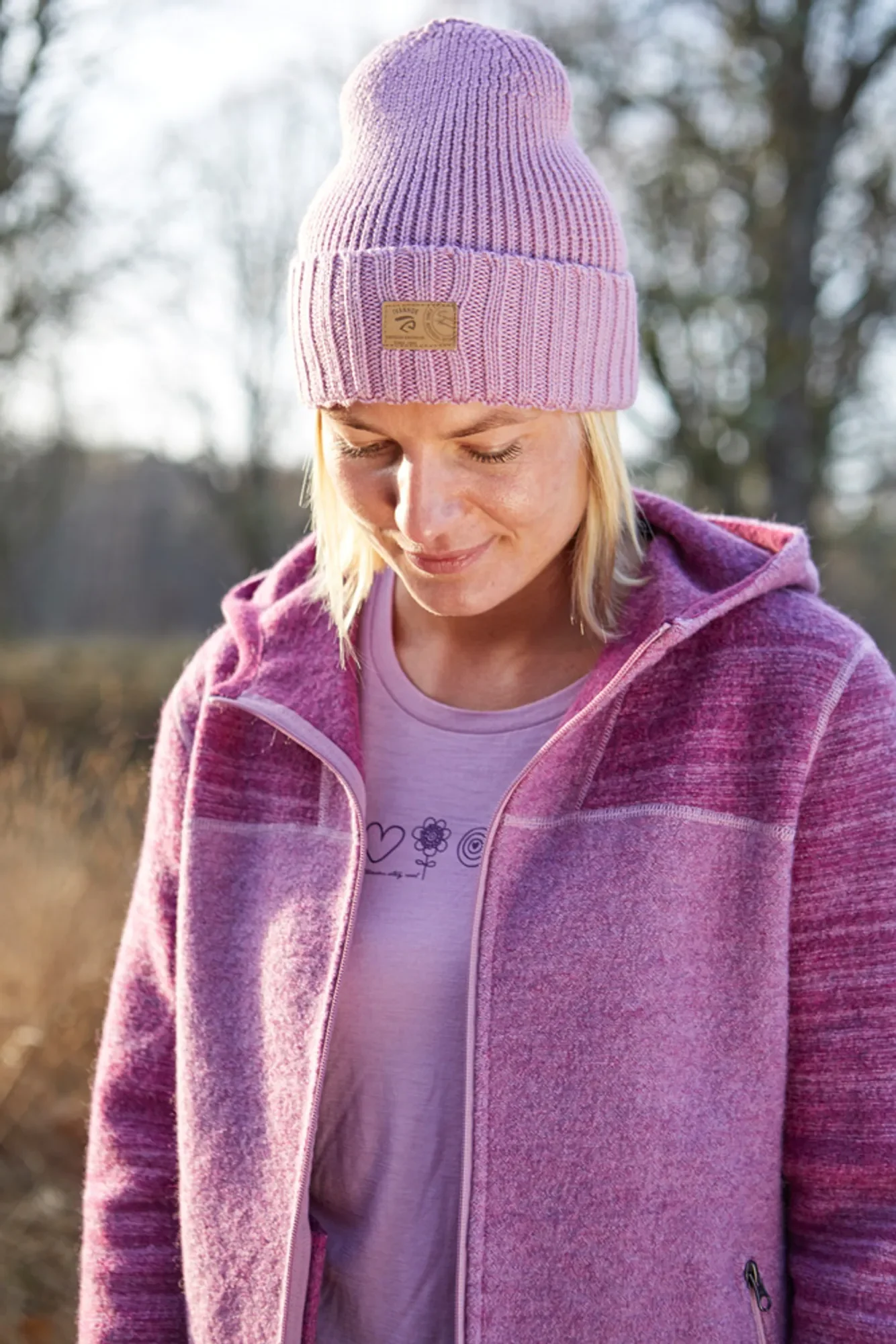 UNDERWOOL MEJA SYMBOLS, 100% EXTRA FINE MERINOULL — SWEET LILAC - Image 2