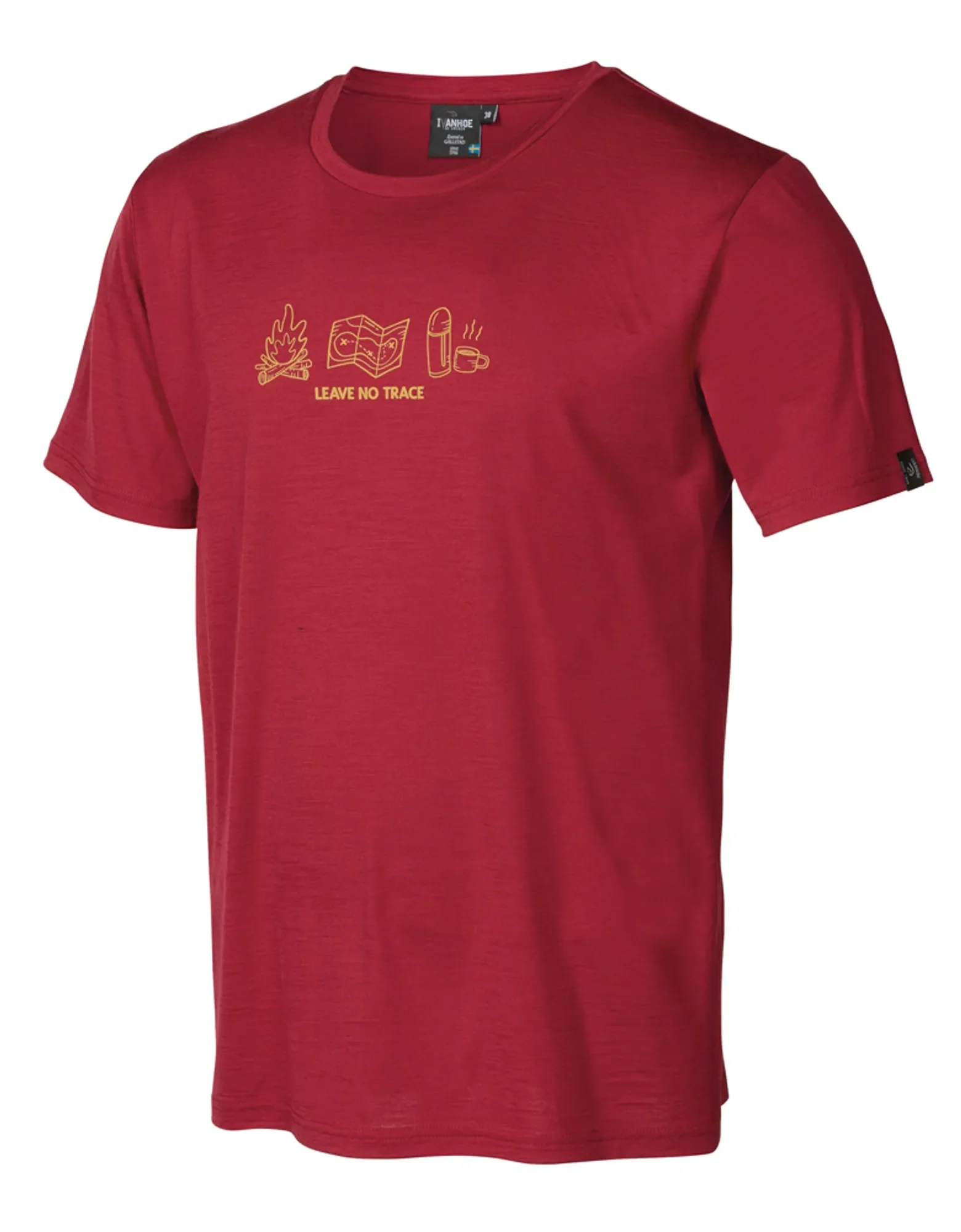 UW CEASAR ADVENTURE, 100% EXTRA FIN MERINO ULL — ROYAL CHERRY - Image 4