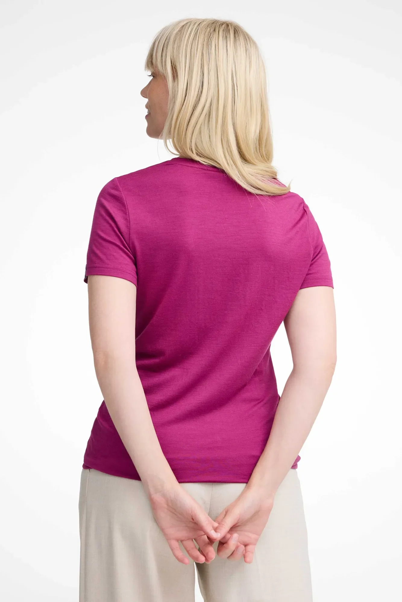 UW CILLA VINE, 100% EXTRA FIN MERINO ULL — LILAC ROSE - Image 2