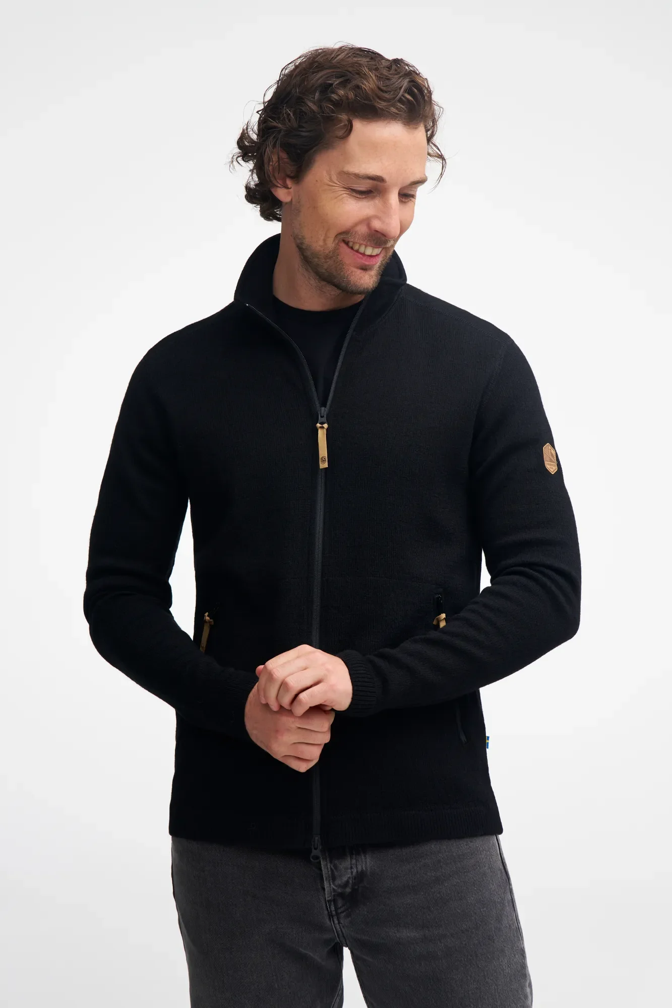 VOLMAR FULL ZIP, 69% ULL — GREY - Image 2