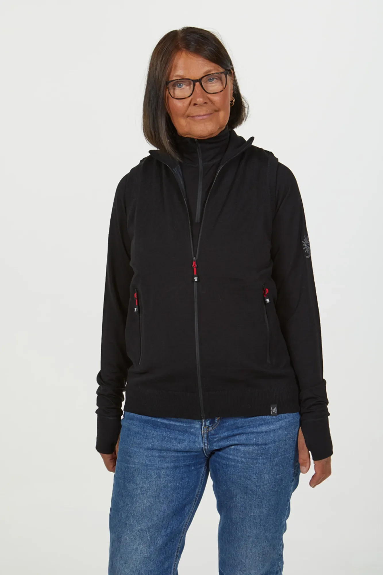 YORK VEST WINDBREAKER , 100% EXTRA FINE MERINOULL  — DENIM - Image 6