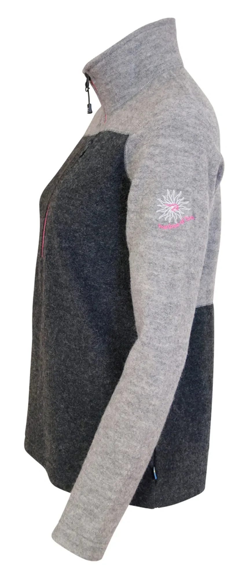 ZELDA HALF ZIP  — GREY - Image 3